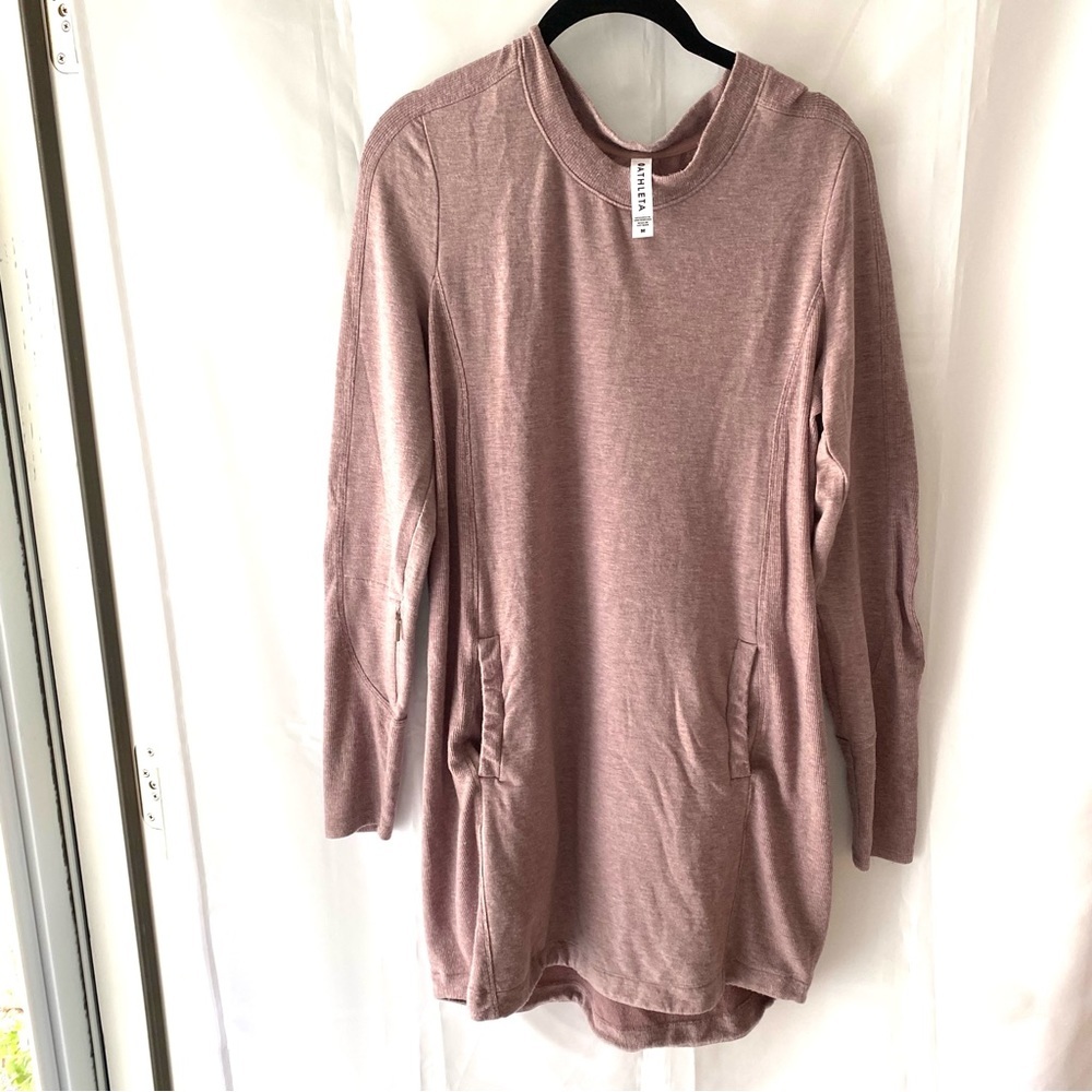NWOT Athleta dress tunic in Palermo Pink SZ M. Very soft - Picture 1 of 14